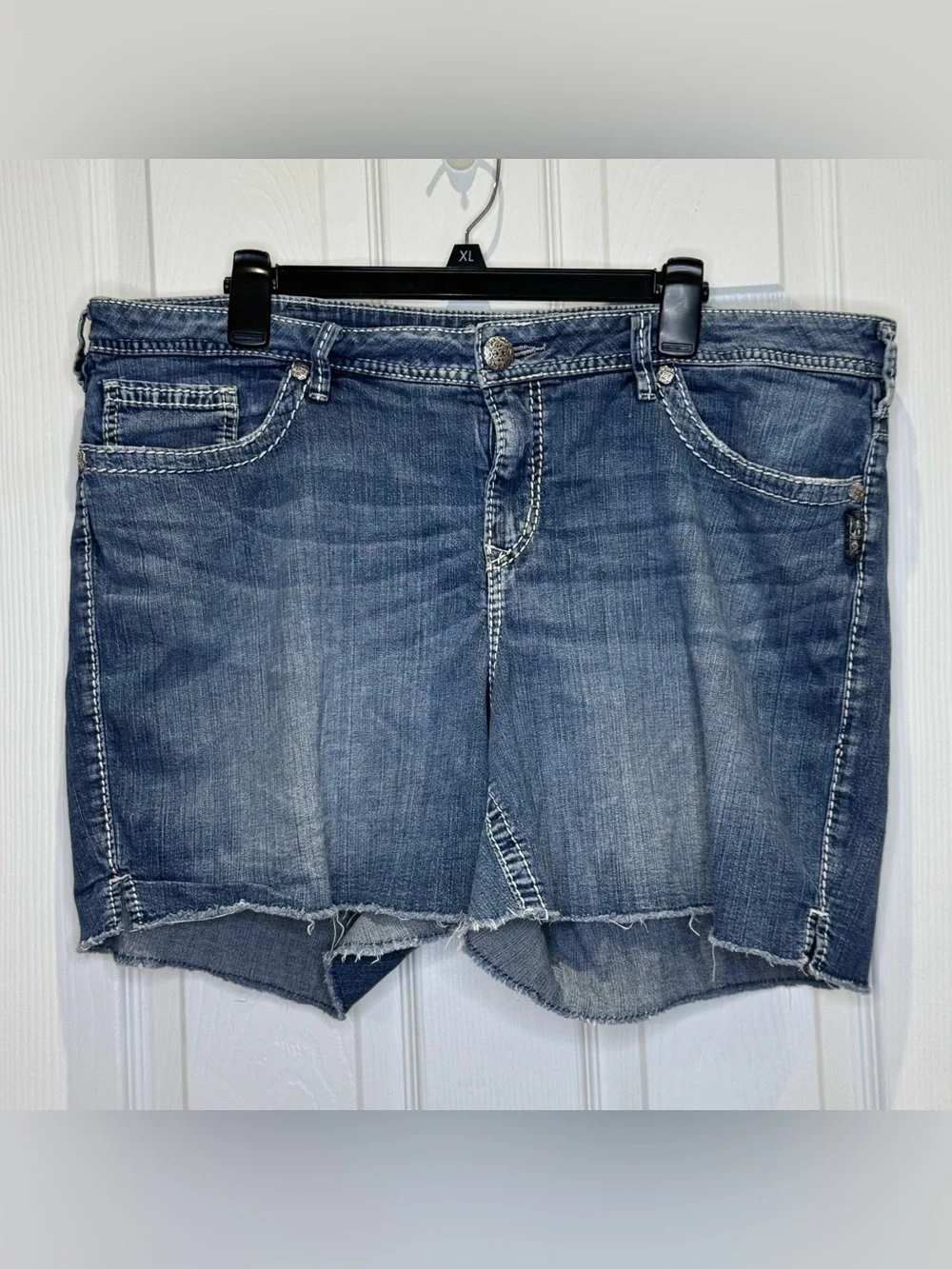 Silver Jeans Women's Size 20 Natsuki Blue Denim Jorts Jeans Shorts